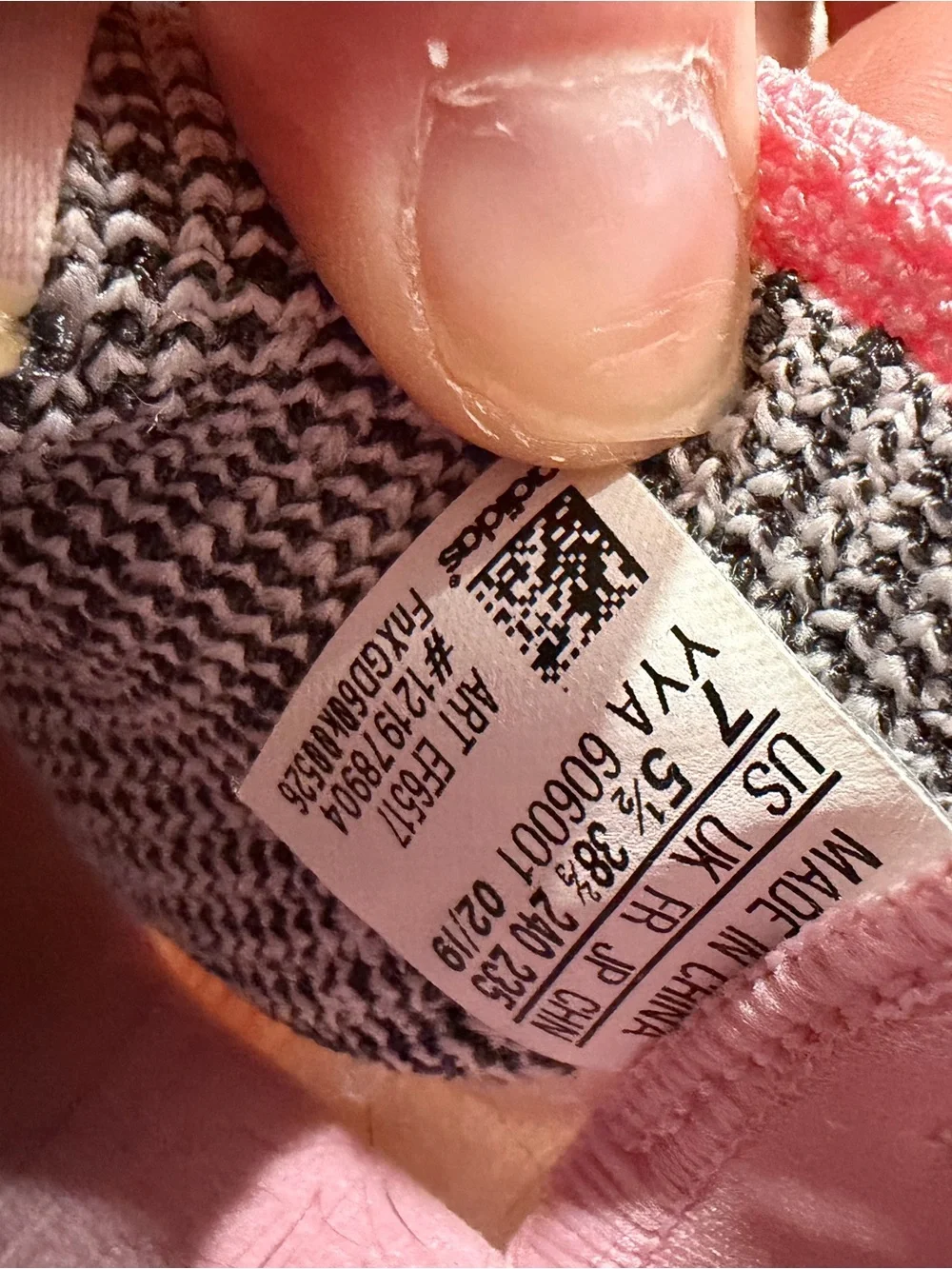Women’s Adidas Boost Pink Knit Running Sneakers